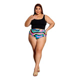 Top Cropped Plus Size Alta Sustentação Fitness Academia Kit3