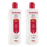Kit 2 Shampoo Para Cães Pet Dermyl 300ml - Vansil