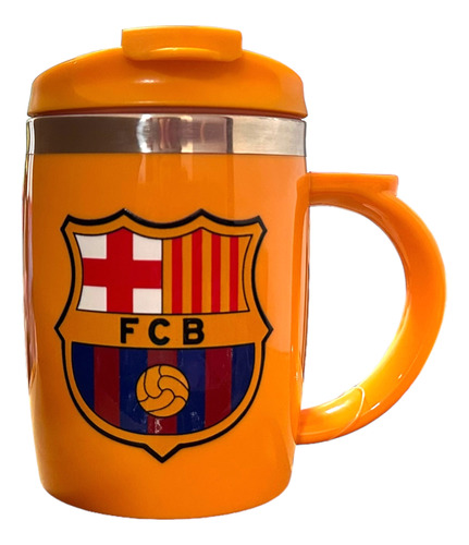 Mug Taza Tazon Termico Barcelona Fc Termo Keep  400 Ml