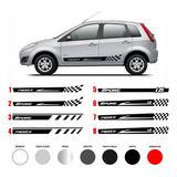 Kit Faixa Lateral Ford Fiesta Rocam Adesivo Hatch Ou Sedan