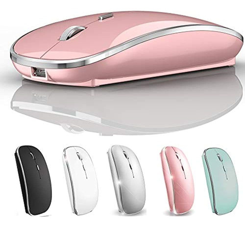 Mouse Inalámbrico Recargable Jetta  43211708 Rose Gold