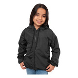 Blusa De Frio Corta Vento Infantil Impermeável Liso Feminino