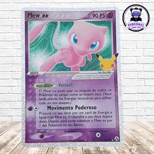 Mew Ex (13/25) Carta Foil Tcg Celebrações 