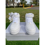 Nike Tenis Usa Original Air Force 1 (mid Bota Blanco) T 22mx