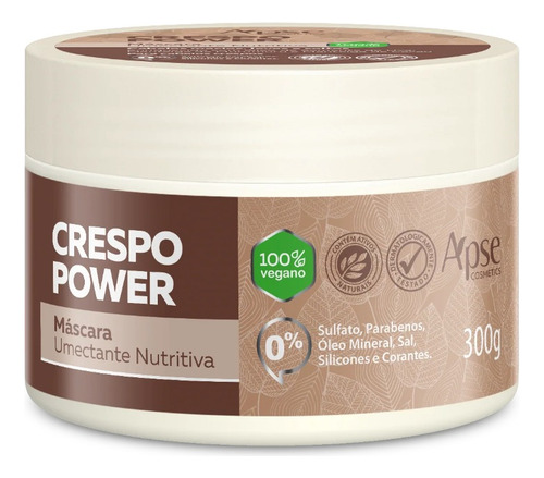 Máscara Umectante Nutritiva Apse Crespo Power 300g