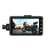 Motocicleta Dvr Dash Cam Completo Hd 1080p Vista Posterior