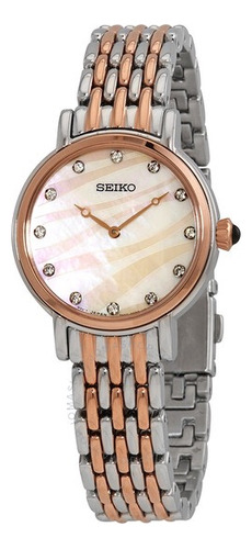 Reloj Seiko Sfq806p1 Mujer Con Cristal Swarovski