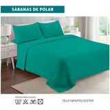 Sabanas De Polar 2.5 Plazas (king) Turquesa Otoño Invierno