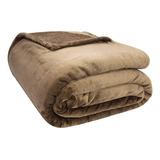 Cobertor Manta Casal Microfibra 300g/m2 Velour - Marrom