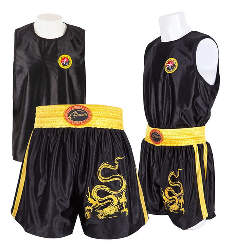 Traje De Artes Marciales For Adultos Sanda Dragon Print