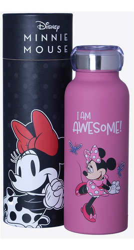 Garrafa Térmica Minnie 500ml  Água Escritório Disney Oficial