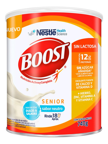 Boost Senior Sin Lactosa - Nestlé