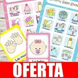 Loteria Para Baby Shower Juegos Kit Imprimible. Hermoso!