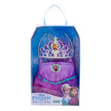 Frozen Set Fashion Corona Tiara Y Cartera Princesas Disney