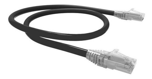 Patch Cord Cabo Rede Internet 3 Metros Cat6 100% Cobre Preto