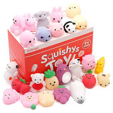 Satkago Mochi Squishys Toys, 25 Piezas Mini Kawaii Squishies
