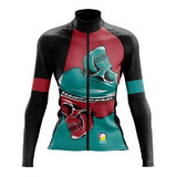 Jersey Ciclismo Ruta - Mtb 2-skull Para Mujer Manga Larga 