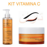 Gel Limpeza + Creme Hidratante Antioxidante Botik Vitamina C