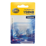 2x Focos Halógeno Hella Premium Bulbo 12v T10 158 Nb Azul 3w