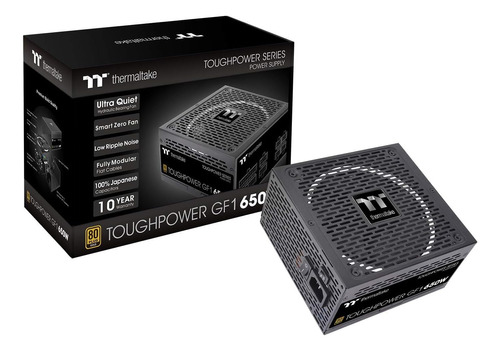 Fuente De Alimentación Thermaltake, Atx, Color Negro, 650 W