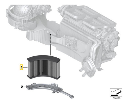 Filtro De Aire Habitculo Para Bmw Serie 3 F30 335i N55 Foto 2