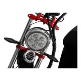Farol Cromado Para Bike/moto Scooter Eletrica X10x11x12