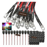 Ltvystore 70pcs 3mm 12v 7colors Fast Fash Led Pre Cableado 7