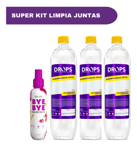 Super Kit Limpia Juntas Drops