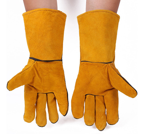 Guantes De Carnaza / Guantes De Trabajo 2 Piezas