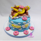 Torta Los Simpsons - Homero Simpsons Duff Donas Sillon