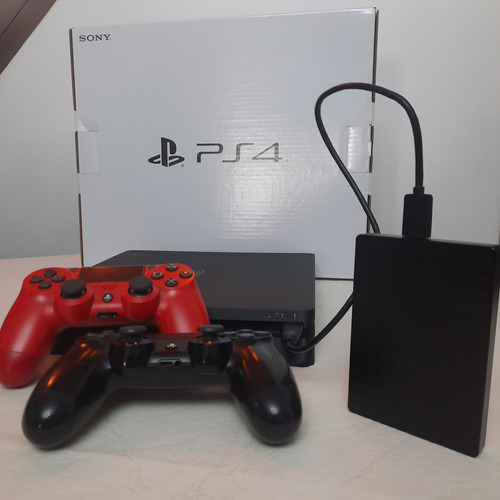 Playstation 4 Slim 500gb - 1tb Externo - 2 Joystic- 8 Juegos