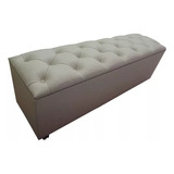 Bau Puff Calçadeira Recamier Beira De Cama Solteiro 88 Cm 