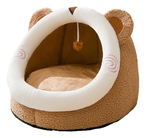 Bonita Cama Cueva Para Mascotas, Suave Cama Iglú Para Gatos,