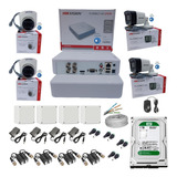 Kit Camaras De Seguridad Con Audio Hikvision 1080p Dvr 4ch