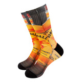 Calcetines Con Estampado De Botella De Whisky Fireball, Nar.