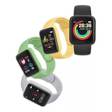 1 Relógios Inteligentes Smartwatch Macaron Colorido Green