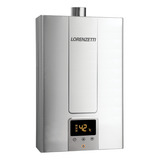 Aquecedor Agua A Gás Lorenzetti Gn 25 Litros Lz 2500de Inox Cor Prateado 110v/220v