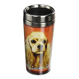 Vaso De Acero Inoxidable Cocker Spaniel, 16 Oz.