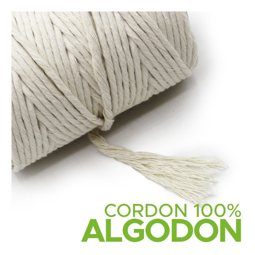 Hilo De Algodon Macrame Crudo Mejor Calidad Varios Grosores