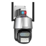 Dsv Cámara De Seguridad 4mp De Doble Lente Wifi Ptz Zoom 8x