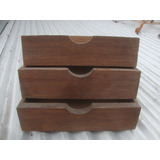 3 Antiguos Cajones De Madera 40 Ancho X 39 Prof X 9,9 Alto