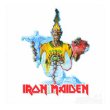 Adesivo Resinado3d Iron Maiden Seventh Son Heavy Metal