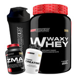 Combo Suplemento: Waxy Whey + Zma + Creatina + Shaker