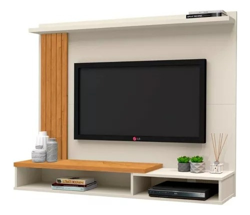 Estante Livro Painel Rack Suspenso Tv Led Lcd 32 42 43 50 52