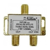 Splitter Satelital Fastlink 2x1 2500 Mhz Multi Power Pass