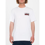 Polera Surf Vitals Jack Robinson Blanco Hombre Volcom