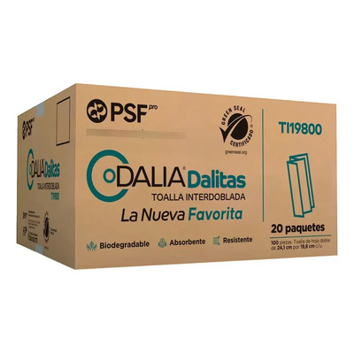 Psf Interdoblada - Pack - 20 - 20 - Doble Hoja - 100 Piezas | Envío gratis