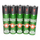 Kit 5 Unidades Spray Nato Gás Lacrimogêneo Cs Alemão 40ml