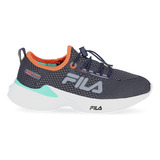 Zapatillas Running Fila Elite Infantil En Azul Marino Y Verd