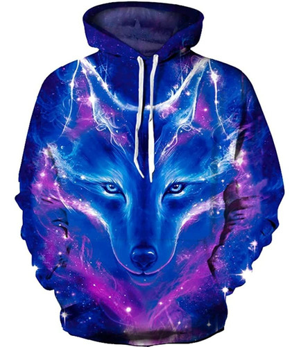 Unisex Moda 3d Digital Impreso Pullover Sudaderas Con Capuch